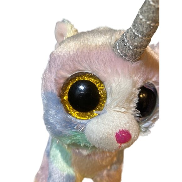 TY Beanie Boos - HEATHER the UniCat (Regular Size - 6 Inch) - Picture 3 of 12